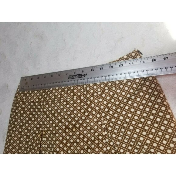 Talbots Womens Textured Cotton A-Line Pleated Skirt Size 6 Knee Length Lined - Picture 6 of 7